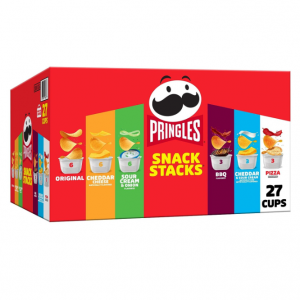 Pringles Potato Crisps Chips, Snack Stacks, Lunch Snacks, Variety Pack (27 Cups) @ Amazon