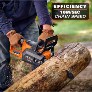 RIDGID 18V Brushless 12 in. Electric Battery Chainsaw (Tool Only) @ Home Depot