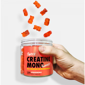 Creatine Mono Gummies Strawberry @ SWOLY