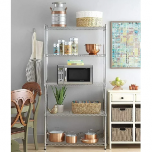Ktaxon 5-Tier Wire Shelving Unit, Steel Storage Rack for Office Kitchen 30" W x 14" D x 60" H