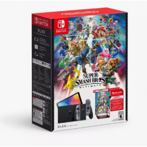 $25 off Nintendo Switch OLED Model Bundle: Super Smash Bros. Ultimate @GameStop