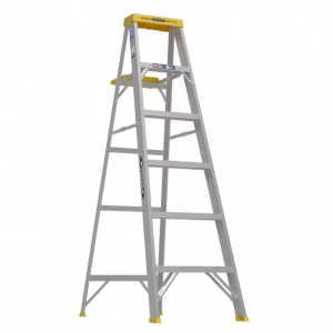 Werner 6 ft. Aluminum Step Ladder (10 ft. Reach Height) with 250 lb. Load Capacity Type I 