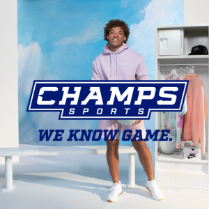 15% off $75 & $20 off $120 @ Champs Sports