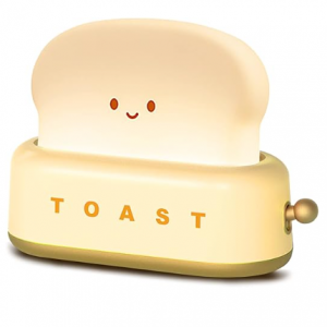 QANYI Small Table Lamp, Cute Toast Bread LED Bedroom Nightstand Light @ Amazon