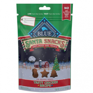 Blue Buffalo Santa Snacks Natural Soft Dog Treats, Chicken 4.5-oz @ Amazon