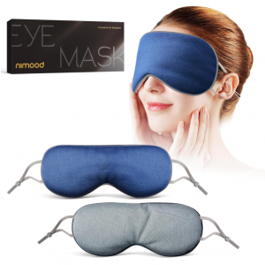 NIMOOD 2 Packs Cool Warm Two-Sided Fabric Eye Mask @ Amazon