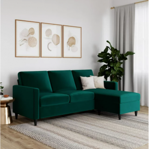 DHP Cooper Reversible Sectional Sofa, Living Room Couch, 3 Colors @ Walmart