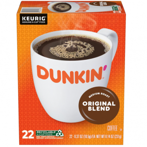 Dunkin' Original Blend Medium Roast Coffee, 88 Keurig K-Cup Pods @ Amazon
