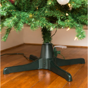 360-Degree Rotating Christmas Tree Stand w/ 3 Settings, 3 Outlets @ Best Choice Products