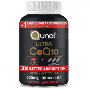 Qunol Ultra CoQ10 100mg Softgels- 3x Better Absorption, 3 Month Supply, 90 Count @ Amazon