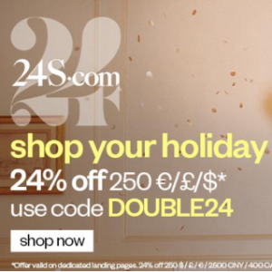 24S Double 12 Fashion Sale on Max Mara, Canada Goose, Alexander Mcqueen, Coach & More