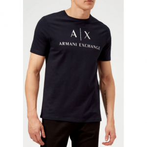 Armani Exchange男士logoT恤