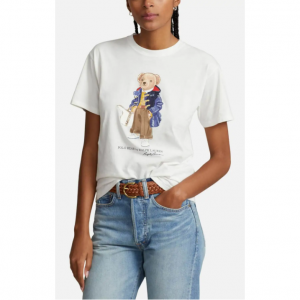 Polo Ralph Lauren女士小熊纯棉T恤