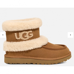 UGG Women's UGG Fluff Ultra Mini Suede and Wool Boots