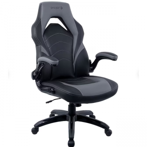 Staples Emerge Vortex Bonded Leather Gaming Chair, Black and Gray (52503) @ Staples