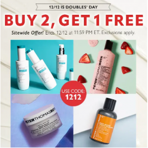 Double's Day Sitewide Offer @ Peter Thomas Roth 