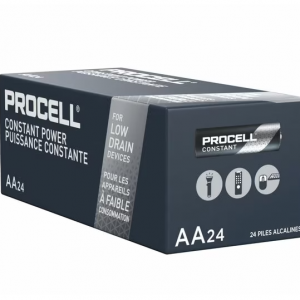 Procell Constant AA Alkaline Battery, 1.5V DC, 24 Pack for $12.29 @Zoro