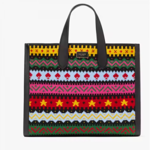 Kate Spade Manhattan Carnival Fair Isle 大号托特包