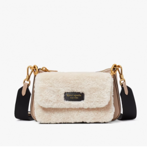 Kate Spade Double Up 人造羊毛皮斜挎包