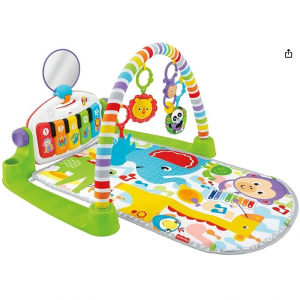 Fisher-Price Baby Playmat Deluxe Kick & Play Piano Gym with Musical and Toy @ Amazon