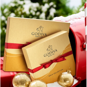 Godiva 节日巧克力礼盒促销 节日小熊也参加