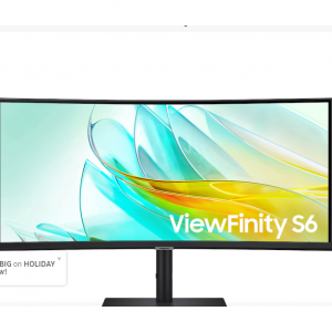 Samsung - 三星34 英寸 ViewFinity S65UC HDR10 曲面显示器，直降$150