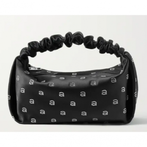 ALEXANDER WANG Mini crystal-embellished satin tote