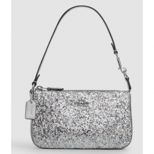 Coach Nolita 19 麻将包银色亮片风格