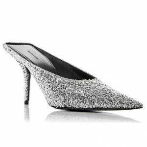 Balenciaga女士闪亮风格刀鞋穆勒鞋