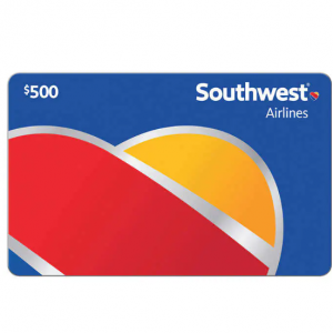 Southwest Airlines - $500 E-Gift Card for $429.99 @Costco