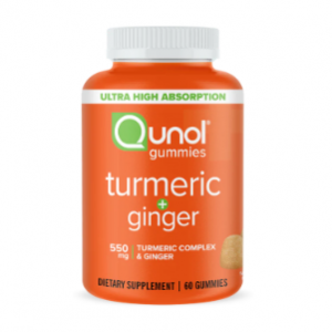 Qunol 姜黄 + 生姜软糖 550mg 60粒 / 1个月供应