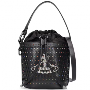 Vivienne Westwood Daisy真皮镶嵌水晶水桶包