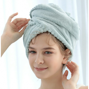 【1点599円 2点購入＆クーポンで】サッと吸水♪話題の時短ヘアドライタオル