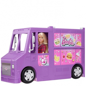 Walmart - Barbie Fresh 餐车玩具套装，配有金发娃娃和 30 多种配件，直降$19.97 