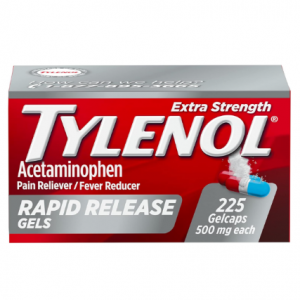 Tylenol Extra Strength Acetaminophen Rapid Release Gels, 500 mg Acetaminophen, 225 ct @ Amazon