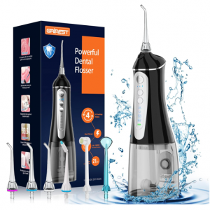 Grinest Water Dental flosser for Teeth Cleaning - 6 Tips @ Amazon