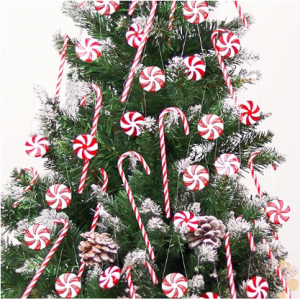 GuassLee 糖果手杖造型聖誕樹裝飾 60個 @ Amazon