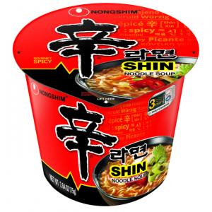 Nongshim Gourmet Spicy Shin Instant Ramen Noodle Cup, 6 Pack @ Amazon