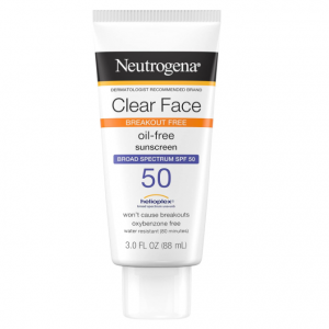 Amazon Neutrogena露得清痘痘肌膚防曬霜SPF 50 3floz熱賣