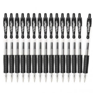 Vitoler Pens Fine Point Black Ink Office Pens (0.7mm) (15-PACK) @ Amazon