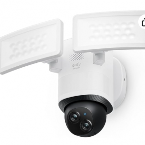 23% off eufy Security Floodlight Camera E340 Wired, 360° Pan and Tilt @Amazon
