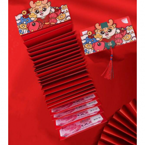 2024 Folding Red Envelopes Chinese New Year of Dragon Hongbao Lucky Red Packets