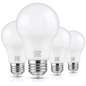Maylaywood A19 LED Light Bulbs, 60 Watt Equivalent LED Bulbs, 4-Pack @ Amazon