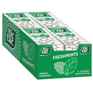 Tic Tac Freshmint Breath Mints, Bulk 12 Pack, 1 Oz Each @ Amazon