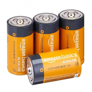Amazon Basics C型通用堿性電池4個 @ Amazon