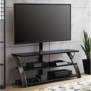 Whalen Payton 3-in-1 Flat Panel TV Stand for TVs up to 65", Charcoal @ Walmart