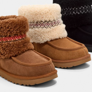 UGG 精选时尚雪地靴、毛毛拖鞋、保暖外套等节日大促 