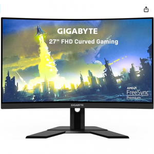 48% off GIGABYTE G27FC A (27" 165Hz 1080P Curved Gaming Monitor @Amazon
