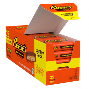 REESE'S Milk Chocolate Snack Size Peanut Butter Cups, 13.75 oz (25 Pieces) @ Amazon