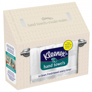 Kleenex Hand Towels, Single-Use Disposable Paper Towels, 1 Box, 60 Towels Total @ Amazon